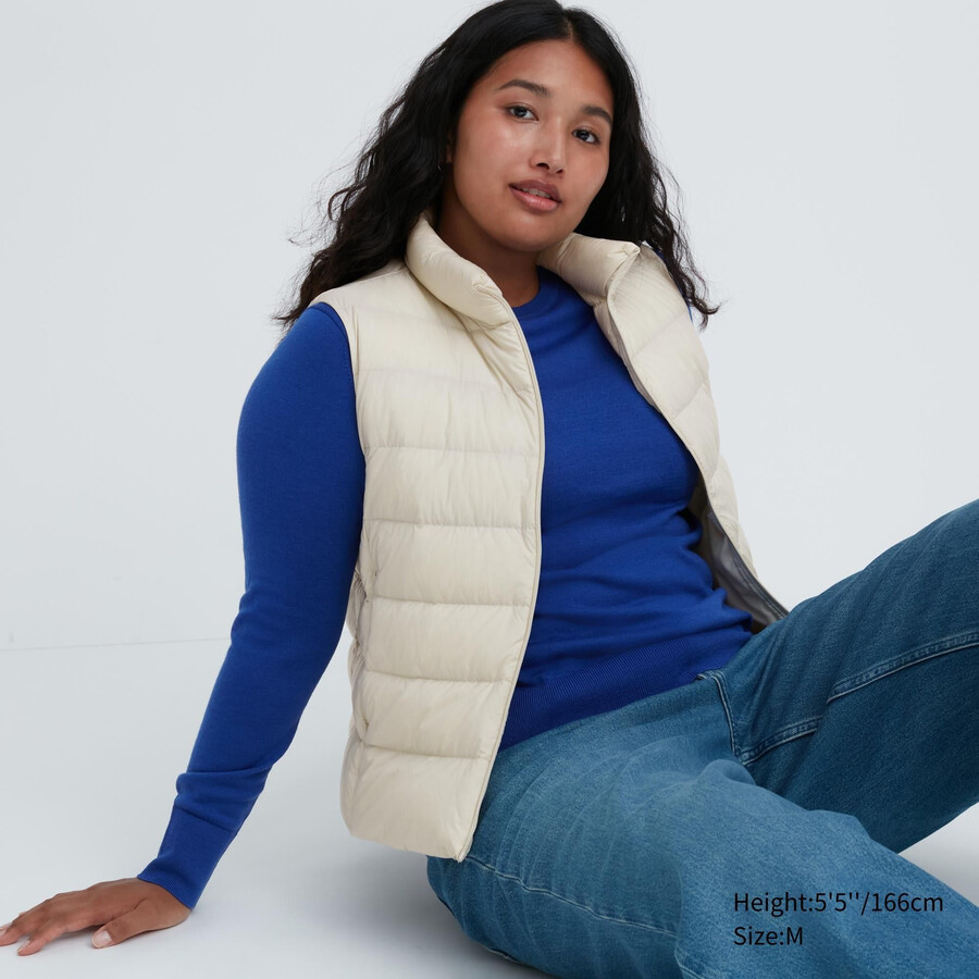 chaquetas de plumón ultraligeras uniqlo para mujer blancas