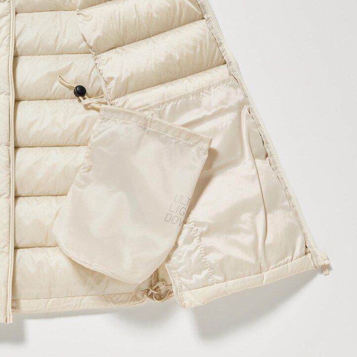 chaquetas de plumón ultraligeras uniqlo para mujer blancas