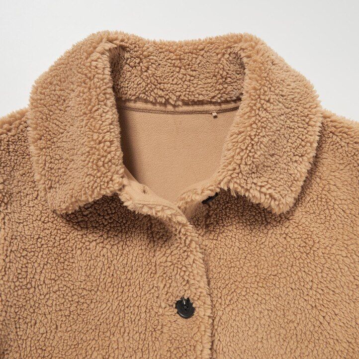 chaquetas de forro polar uniqlo pile lined para mujer color negro