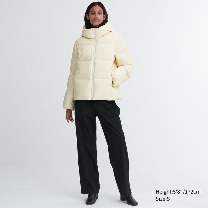 chaquetas de plumón sin costuras uniqlo para mujer color oliva