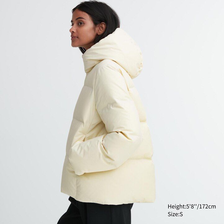 chaquetas de plumón sin costuras uniqlo para mujer color oliva
