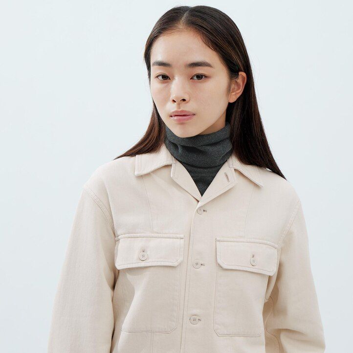 chaquetas vaqueras grises uniqlo para mujer