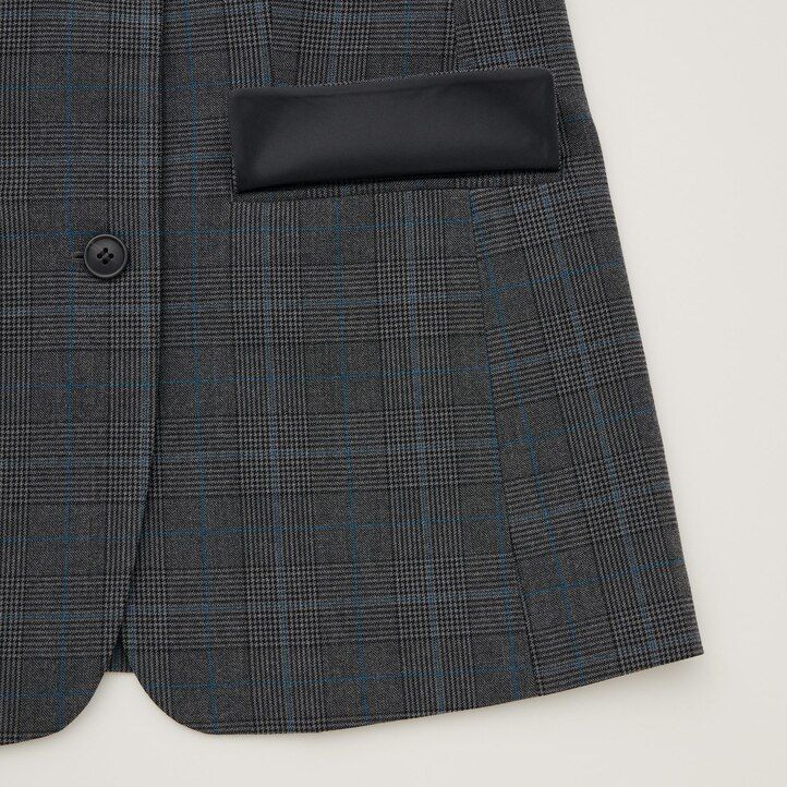 chaquetas sastre uniqlo negras para mujer