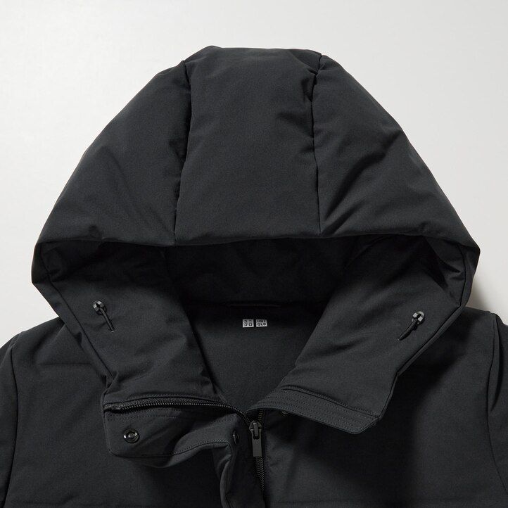 chaquetas de plumón sin costuras uniqlo para mujer color negro