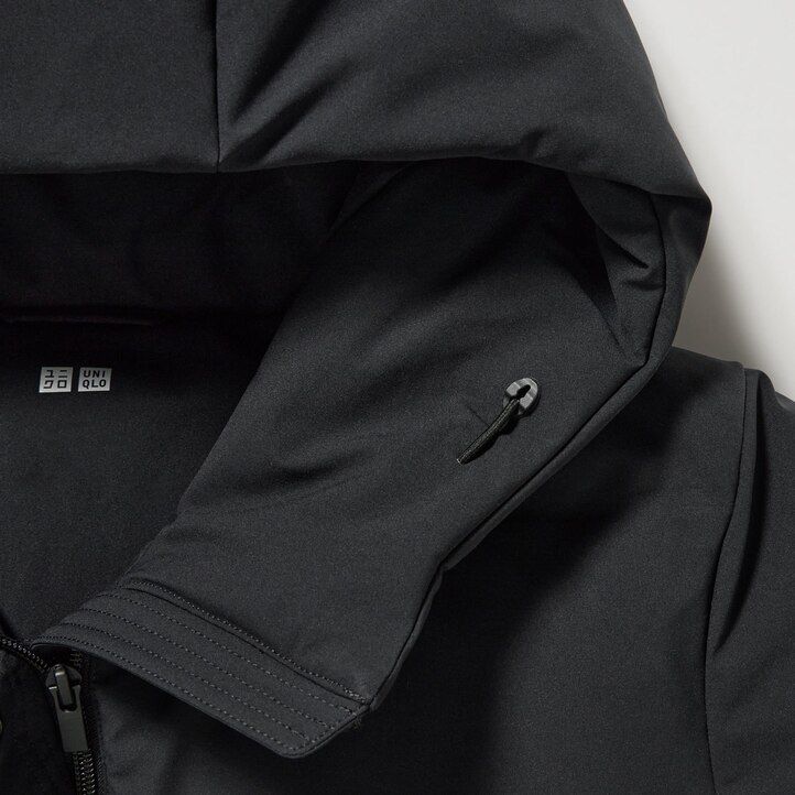 chaquetas de plumón sin costuras uniqlo para mujer color negro