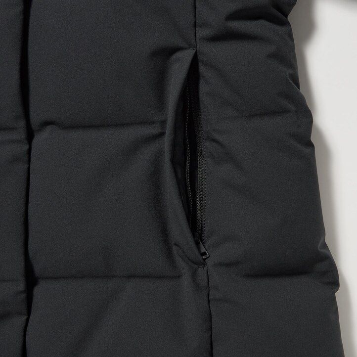 chaquetas de plumón sin costuras uniqlo para mujer color negro