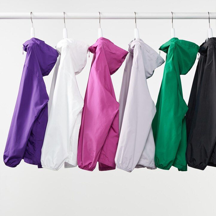 chaquetas uniqlo con bolsillo y protección uv para mujer color verde