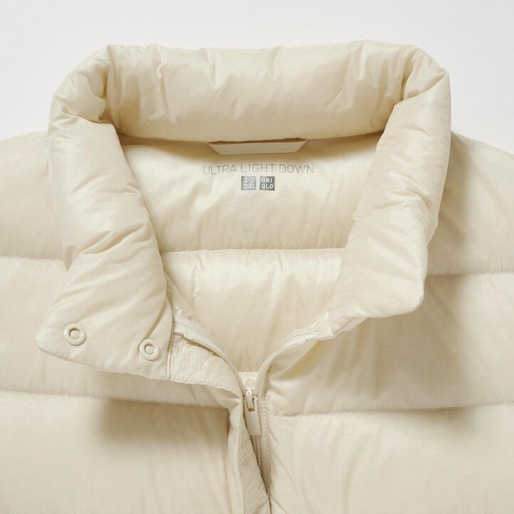 chaquetas de plumón ultraligeras uniqlo para mujer en beige