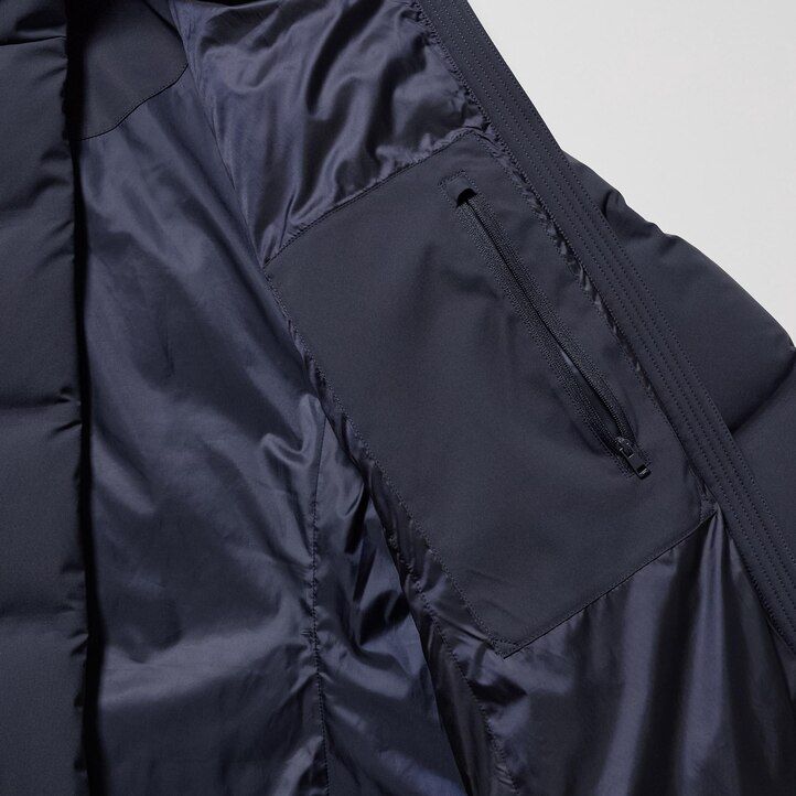 chaquetas de plumón sin costuras uniqlo grises para mujer