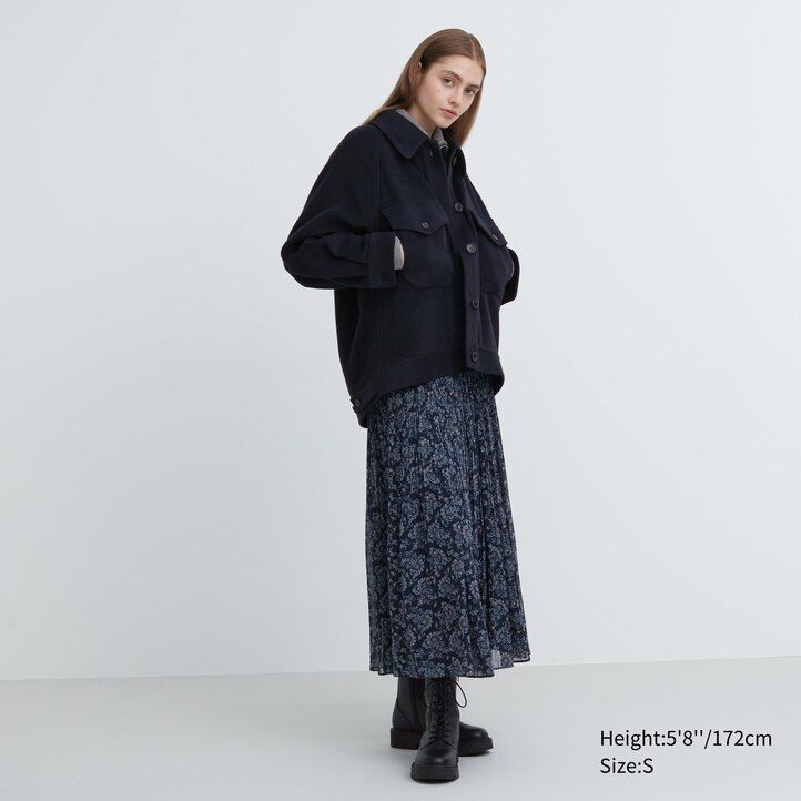 chaquetas oversize grises de uniqlo para mujer