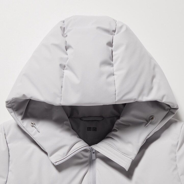 chaquetas de plumón sin costuras uniqlo azules para mujer