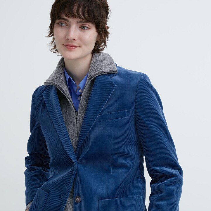 chaquetas de pana uniqlo para mujer en marrón
