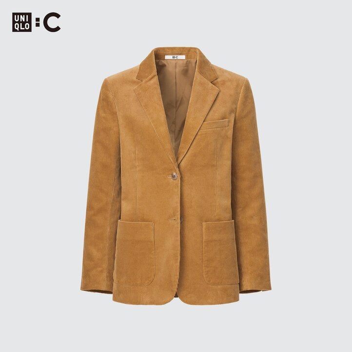 chaquetas de pana uniqlo para mujer en marrón