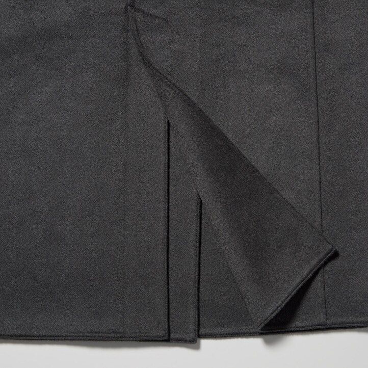 chaquetas extragrandes de mezcla de lana uniqlo grises para mujer