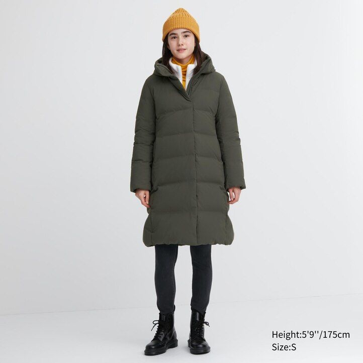 chaquetas de plumón sin costuras uniqlo para mujer color negro