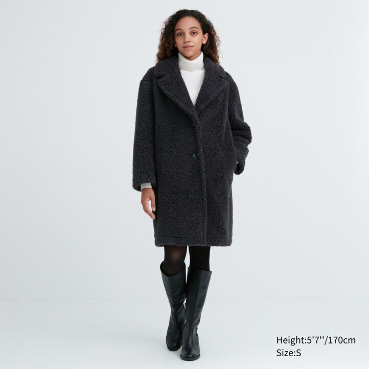 chaquetas cortavientos de forro polar beige para mujer de uniqlo