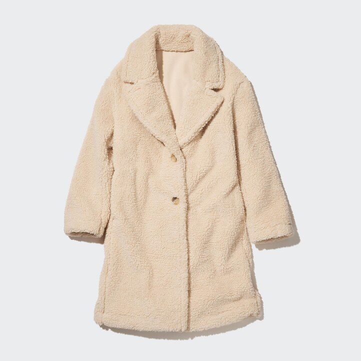 chaquetas cortavientos de forro polar beige para mujer de uniqlo