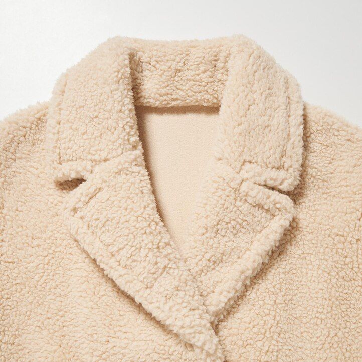 chaquetas cortavientos de forro polar beige para mujer de uniqlo