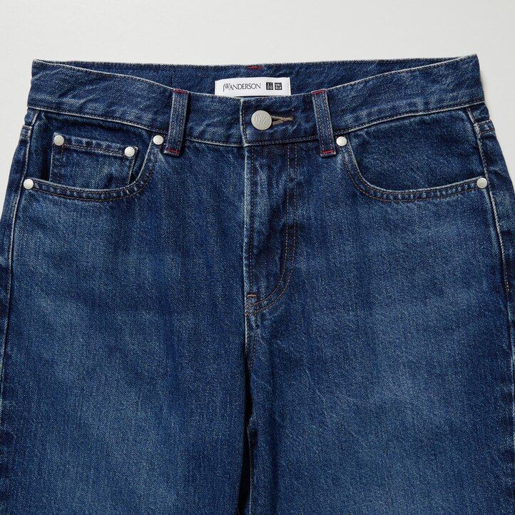 vaqueros ajustados de pierna recta uniqlo para mujer color gris oscuro