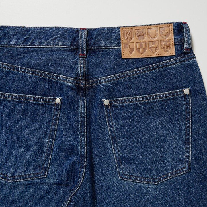 vaqueros ajustados de pierna recta uniqlo para mujer color gris oscuro