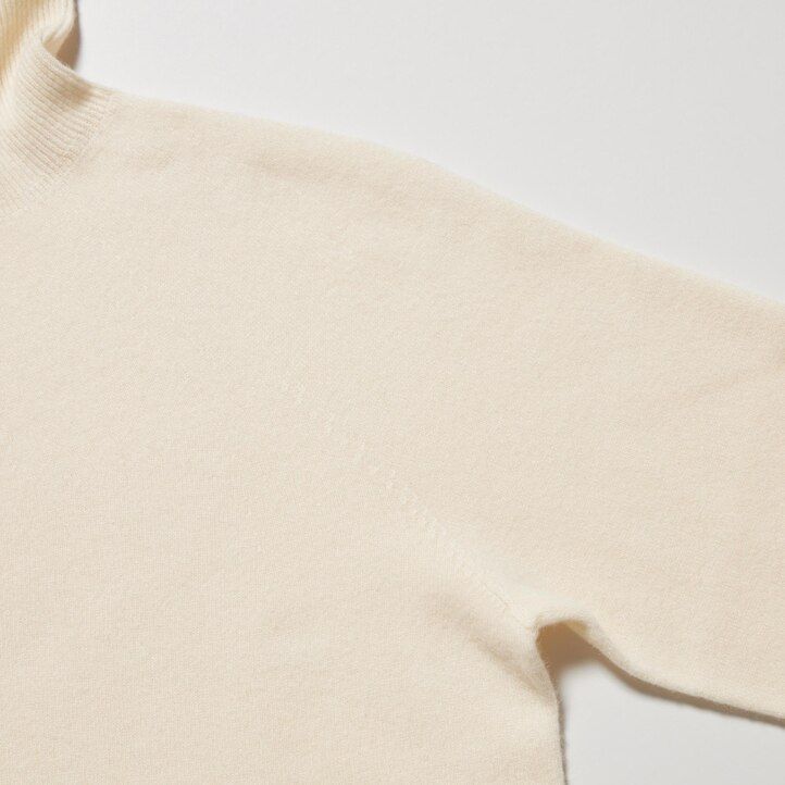 suéteres sin costuras de punto 3d uniqlo 100pctshmere para mujer color azul marino