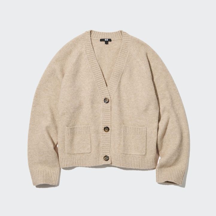 suéteres de hilo souffle de uniqlo para mujer color rojo