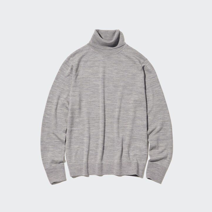 suéteres uniqlo de merino extrafino 100 para mujer color marrón