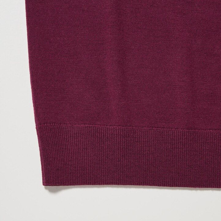 suéteres de cuello en v uniqlo 100 merino extrafino para mujer color verde