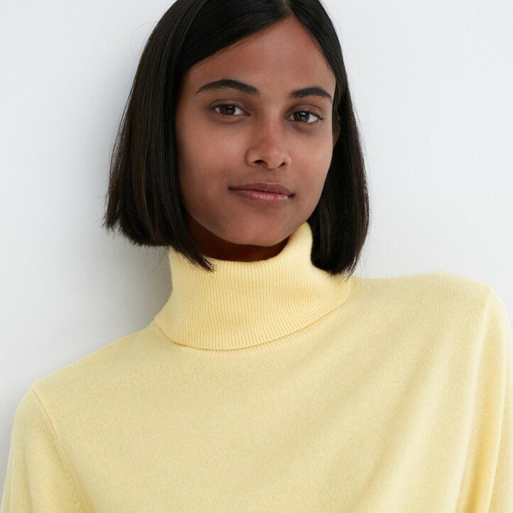 suéteres de mujer uniqlo 100pctshmere azules