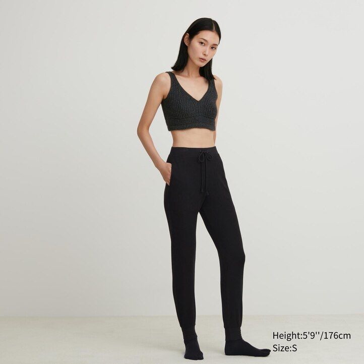suéteres de punto 3d acanalados sin costuras uniqlo para mujer gris oscuro
