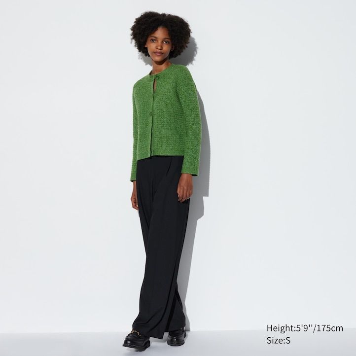 jerséis de punto uniqlo para mujer en verde
