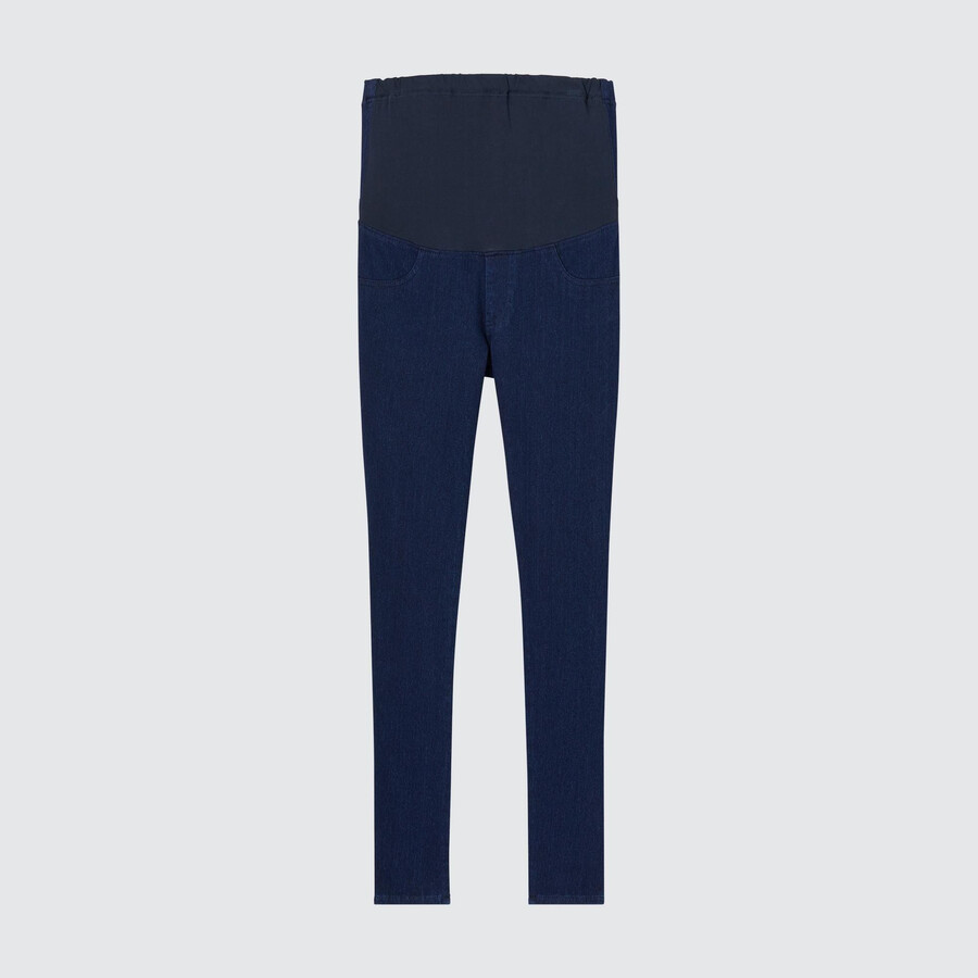 ropa de maternidad de mezclilla ultraelástica uniqlo para mujer en azul