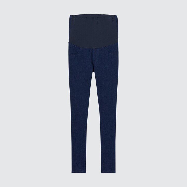 ropa de maternidad de mezclilla ultraelástica uniqlo para mujer en azul