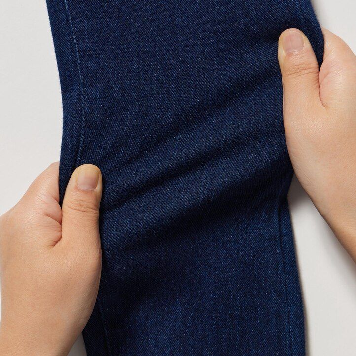 ropa de maternidad de mezclilla ultraelástica uniqlo para mujer en azul