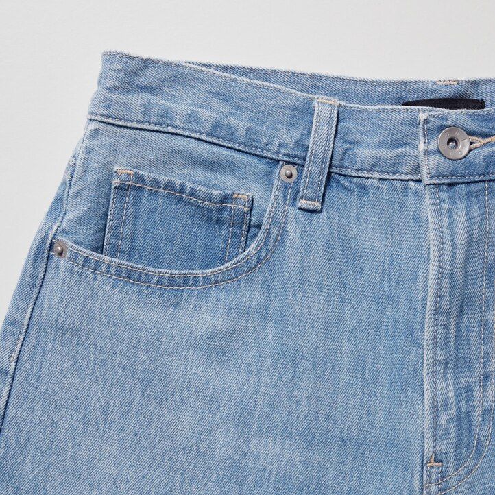 pantalones cortos vaqueros uniqlo para mujer en azul