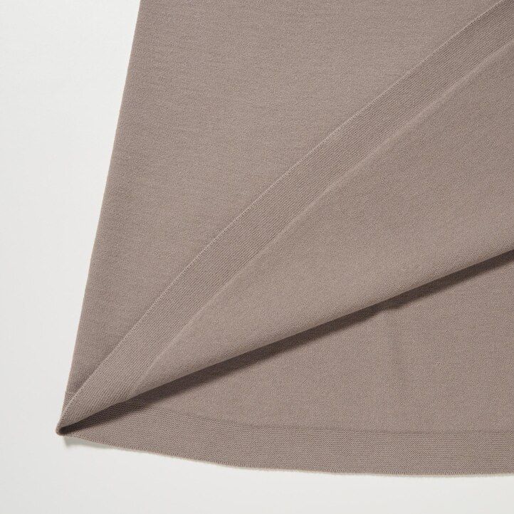 faldas uniqlo de punto 3d sin costuras para mujer color beige