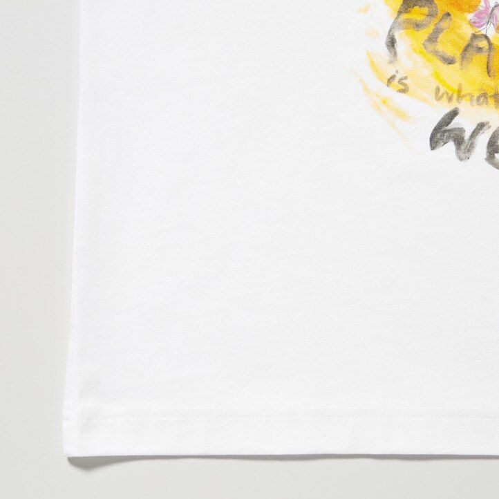 camisetas blancas uniqlo peace for all graphic francesco risso para mujer