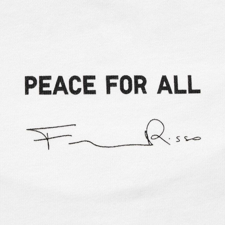 camisetas blancas uniqlo peace for all graphic francesco risso para mujer