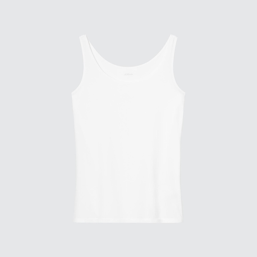 camisetas sin mangas blancas uniqlo airism para mujer