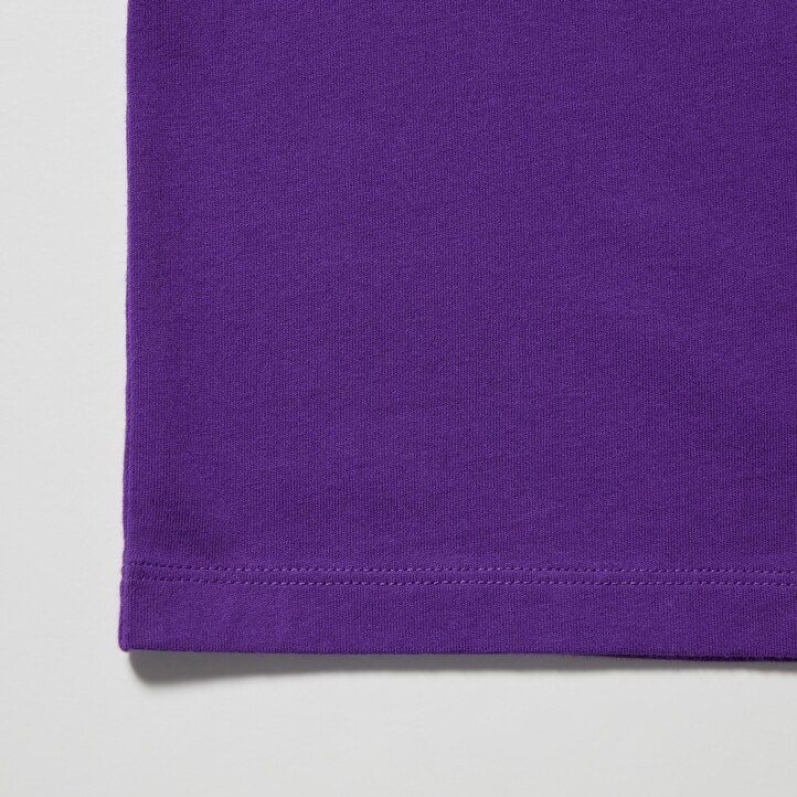 camisetas moradas con el logo roger federer rf de uniqlo para mujer