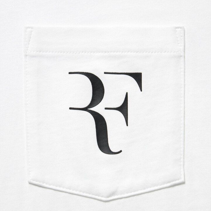camisetas moradas con el logo roger federer rf de uniqlo para mujer