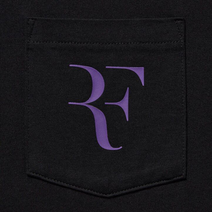 camisetas moradas con el logo roger federer rf de uniqlo para mujer