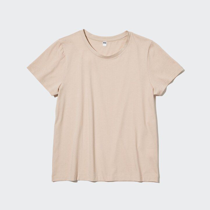 camisetas de mujer uniqlo 100 algodón supima con cuello redondo y mangas cortas color verde