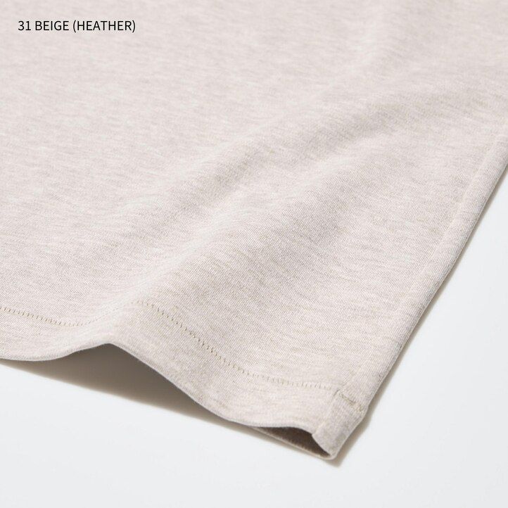 camisetas marrones uniqlo u con cuello redondo y mangas para mujer