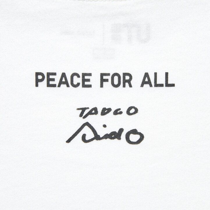 camisetas blancas uniqlo peace for all graphic tadao ando para mujer