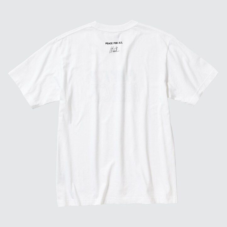 camisetas blancas con el logo de kei nishikori de uniqlo para mujer