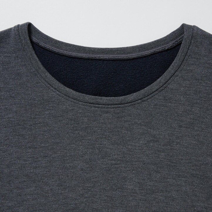 camisetas térmicas uniqlo heattech ultra warm con cuello redondo y mangas para mujer