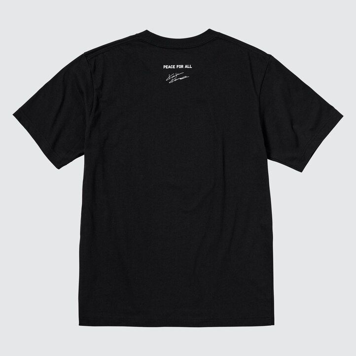 camisetas negras uniqlo peace for all graphic kosuke kawamura para mujer