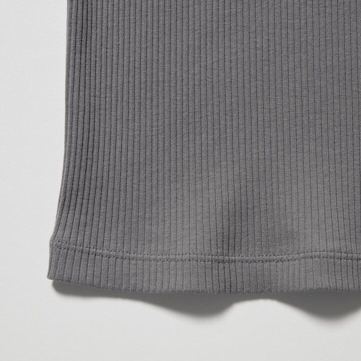 camisetas de tirantes acanaladas uniqlo para mujer color naranja