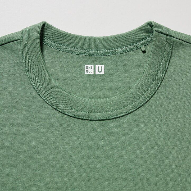 camisetas rosas de cuello redondo y manga corta uniqlo para mujer